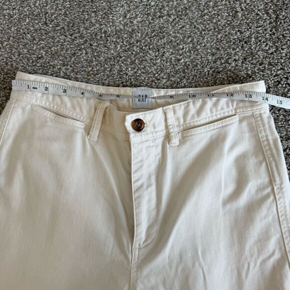 GAP | Cream High Rise Wide Leg Crop Jeans - Picture 8 of 12